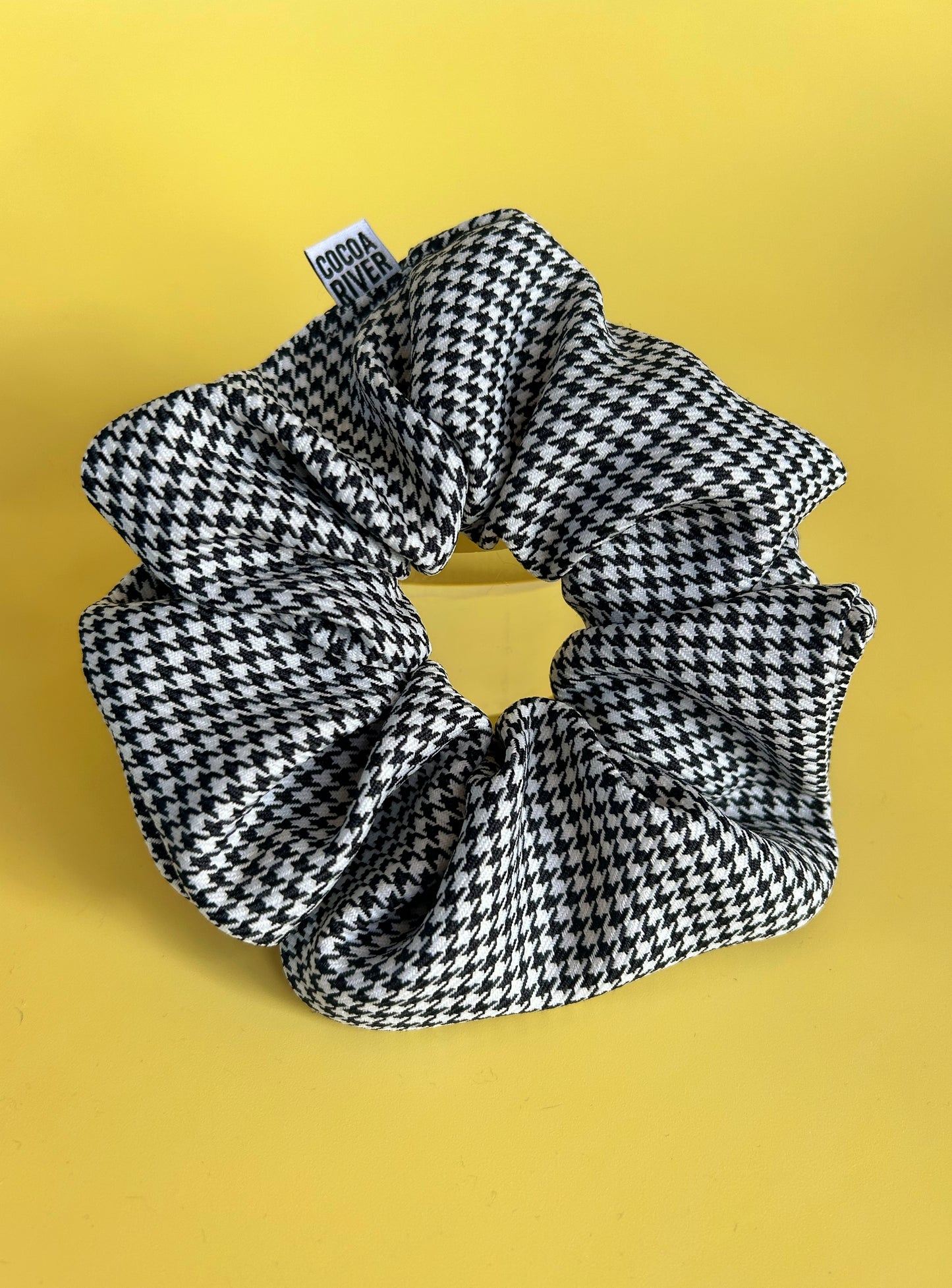 Houndstooth Jumbo Scrunchie