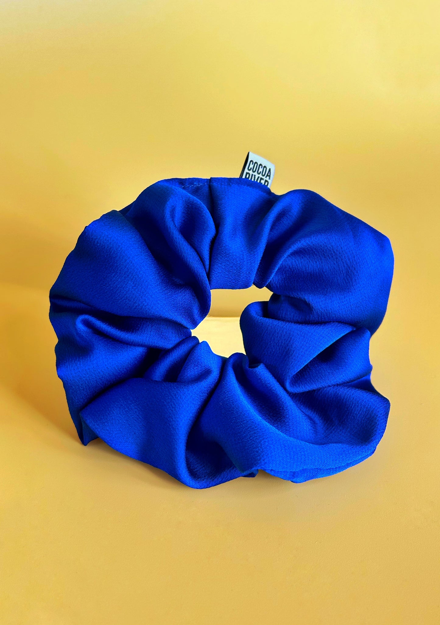 Cobalt & Houndstooth- Scrunchie 3 Set