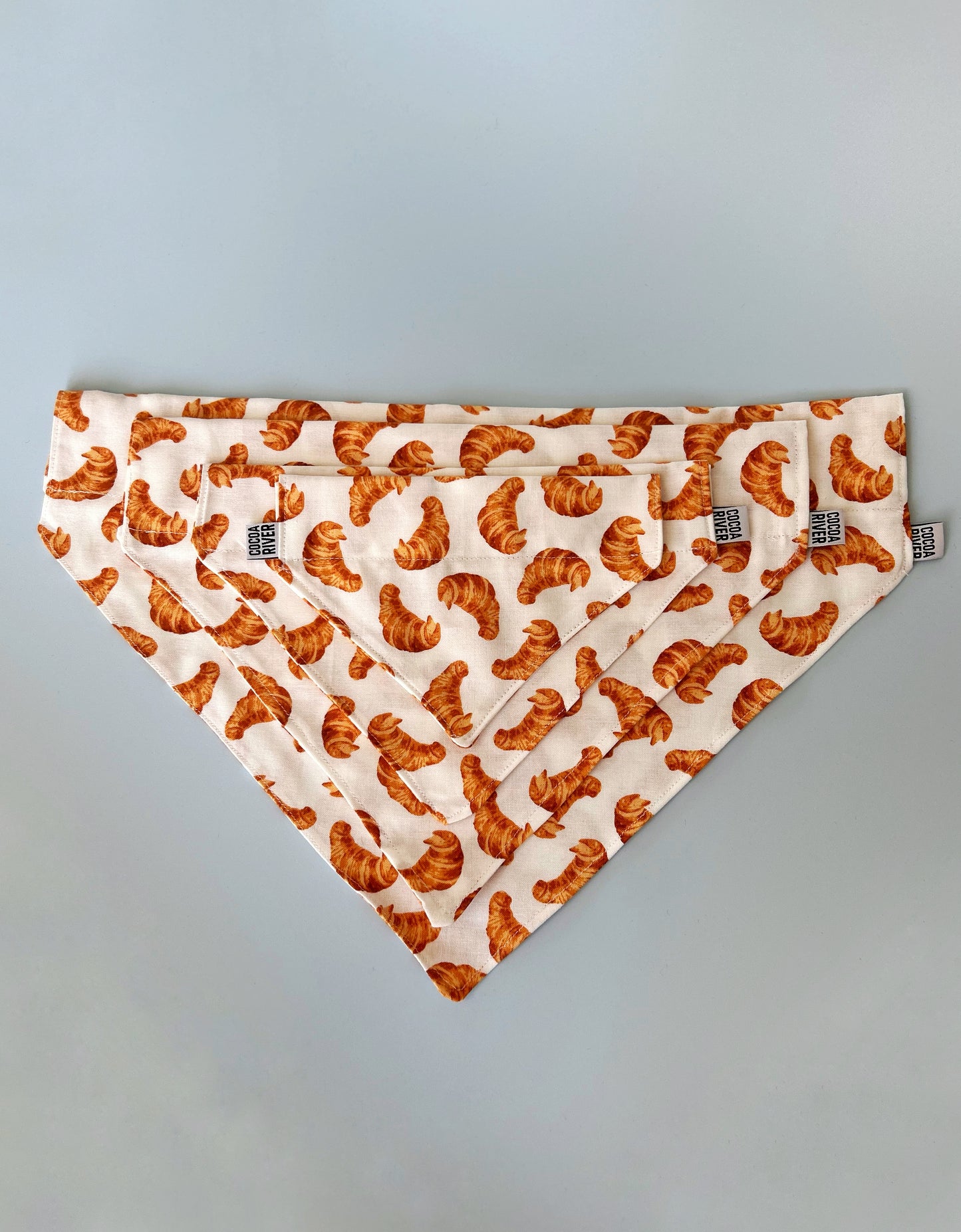 Croissant Pet Bandana & Scrunchie Set (20% Goes to PAW)