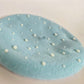 Steel Blue & Pearl Beret Hat