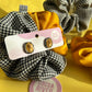 Canary & Houndstooth Cameo Studs (.925s)