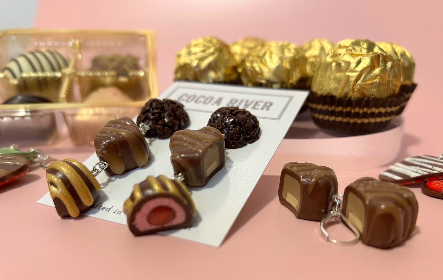 Chocolate Box Dangles (.925s)
